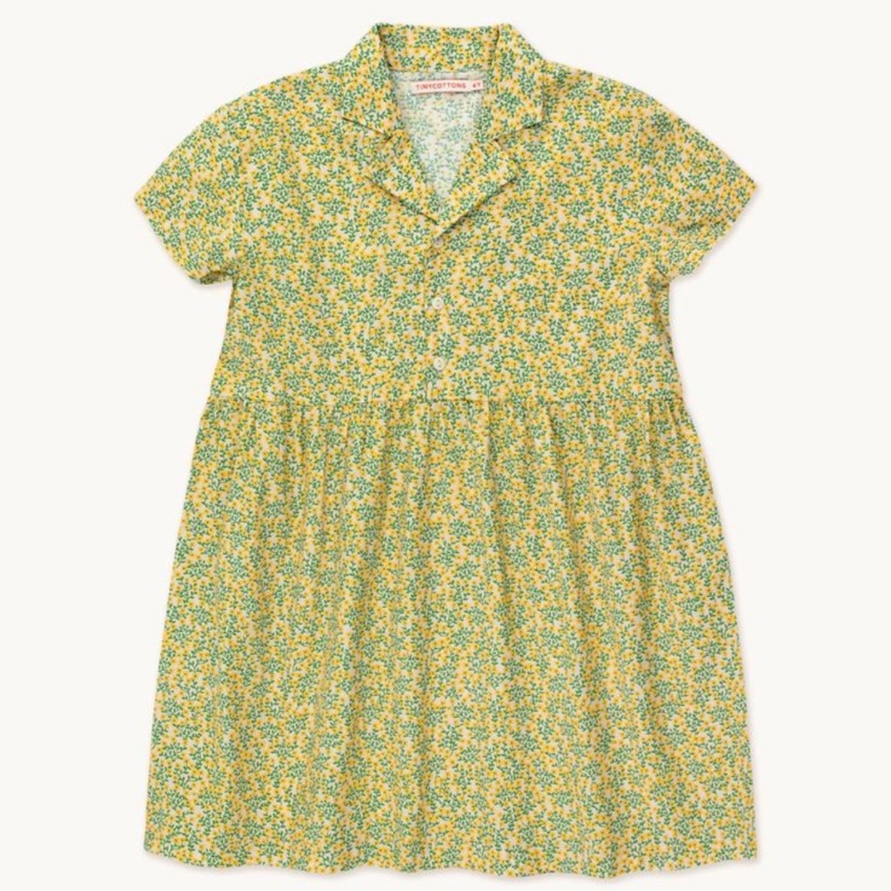 TYNYCOTTONS Floral Short Sleeve Dress